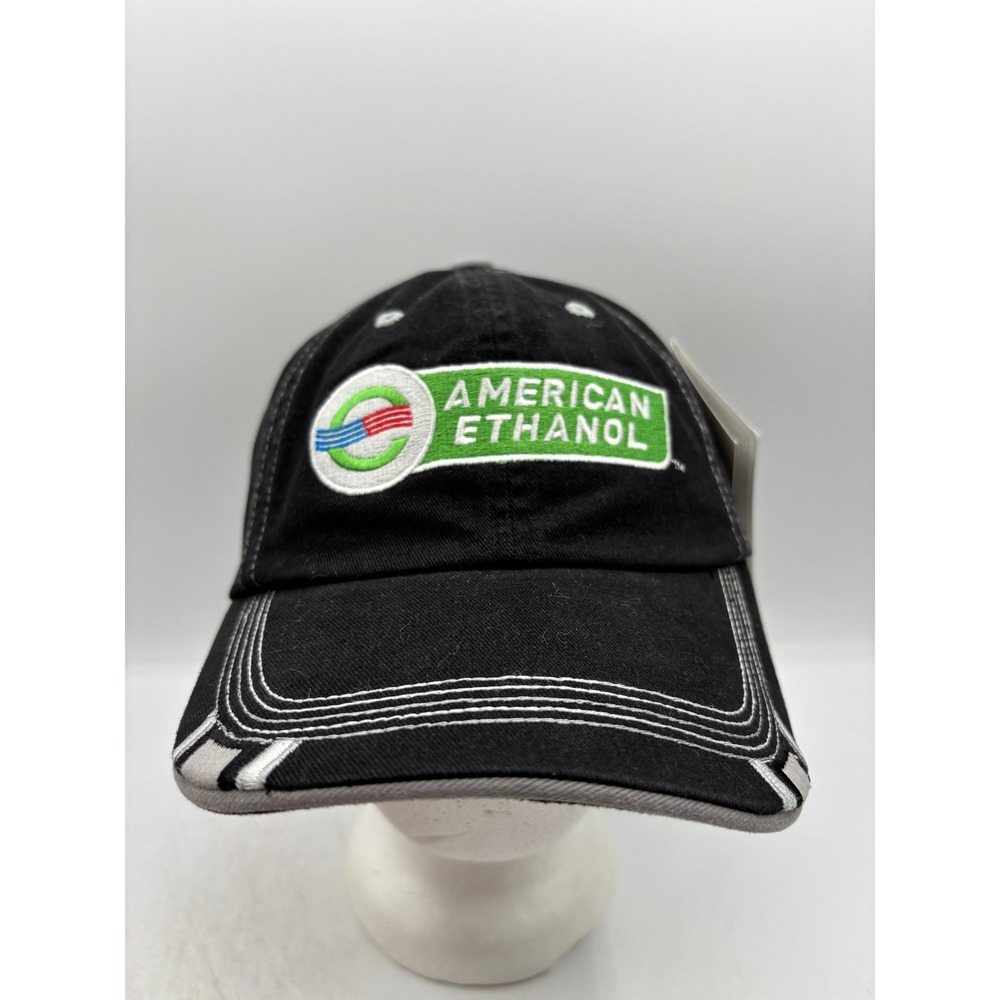 NASCAR American Ethanol Hat CFS Checkered Flag Sports Black Racing Baseball Cap
